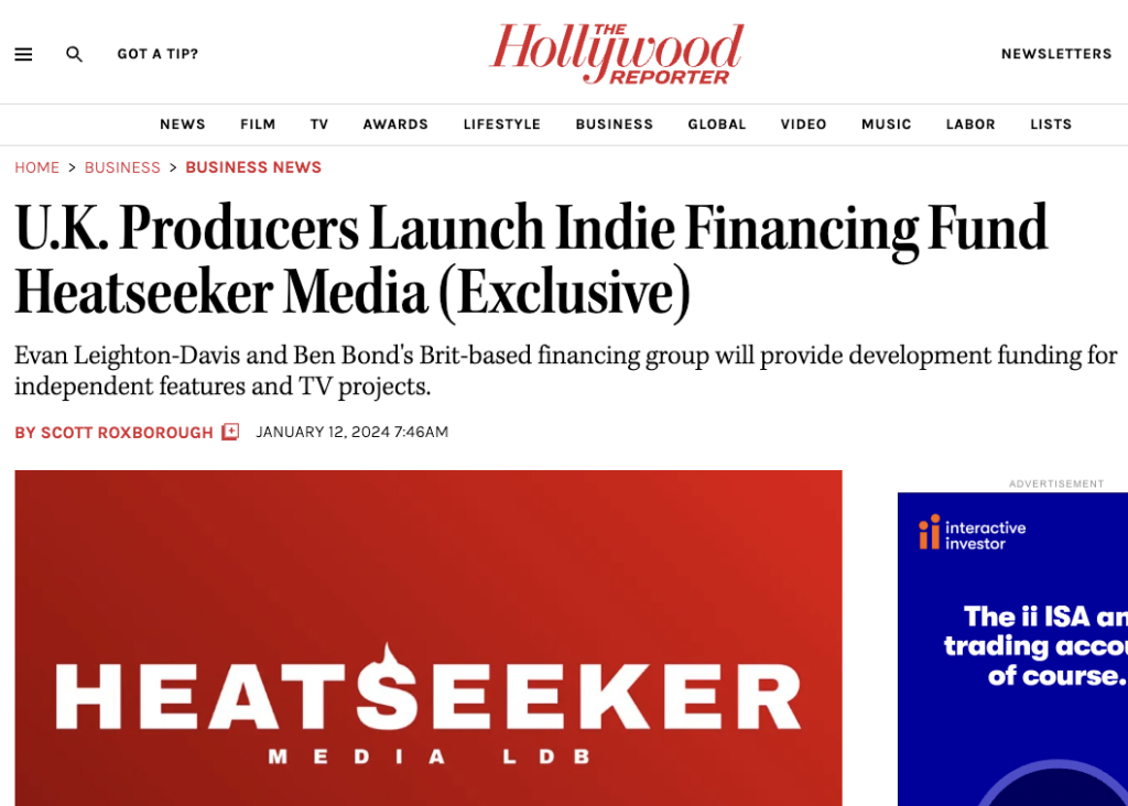 Heatseeker Media Hollywood Reporter